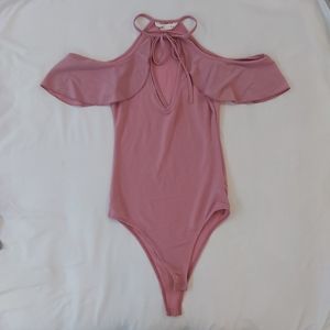 Off the Shoulder Unique Body Suit